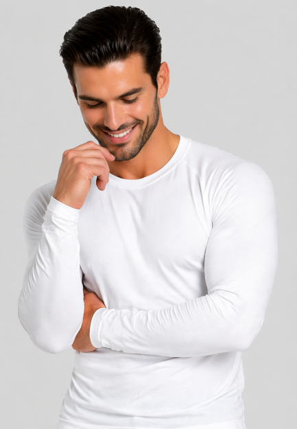 Лонгслив WINNER BM white microfiber