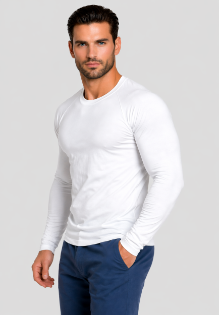 Лонгслив WINNER BM white microfiber