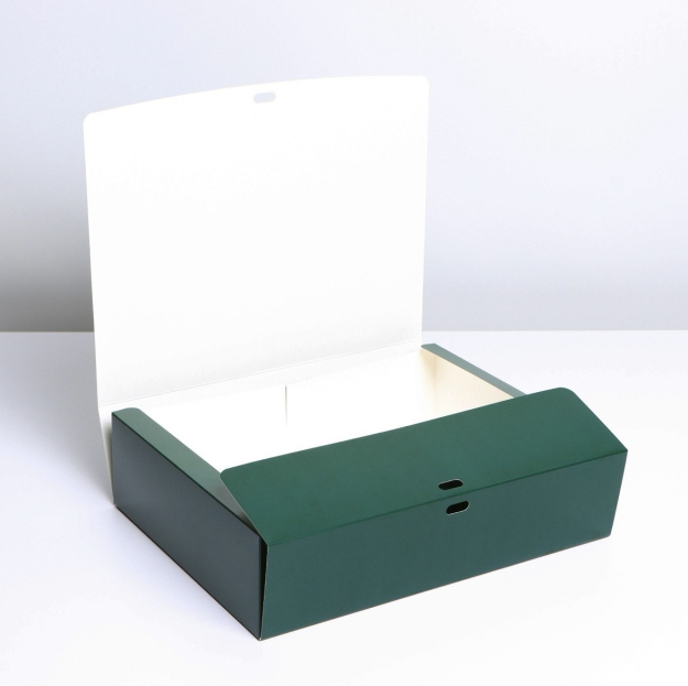 Подарочная коробка зелёная